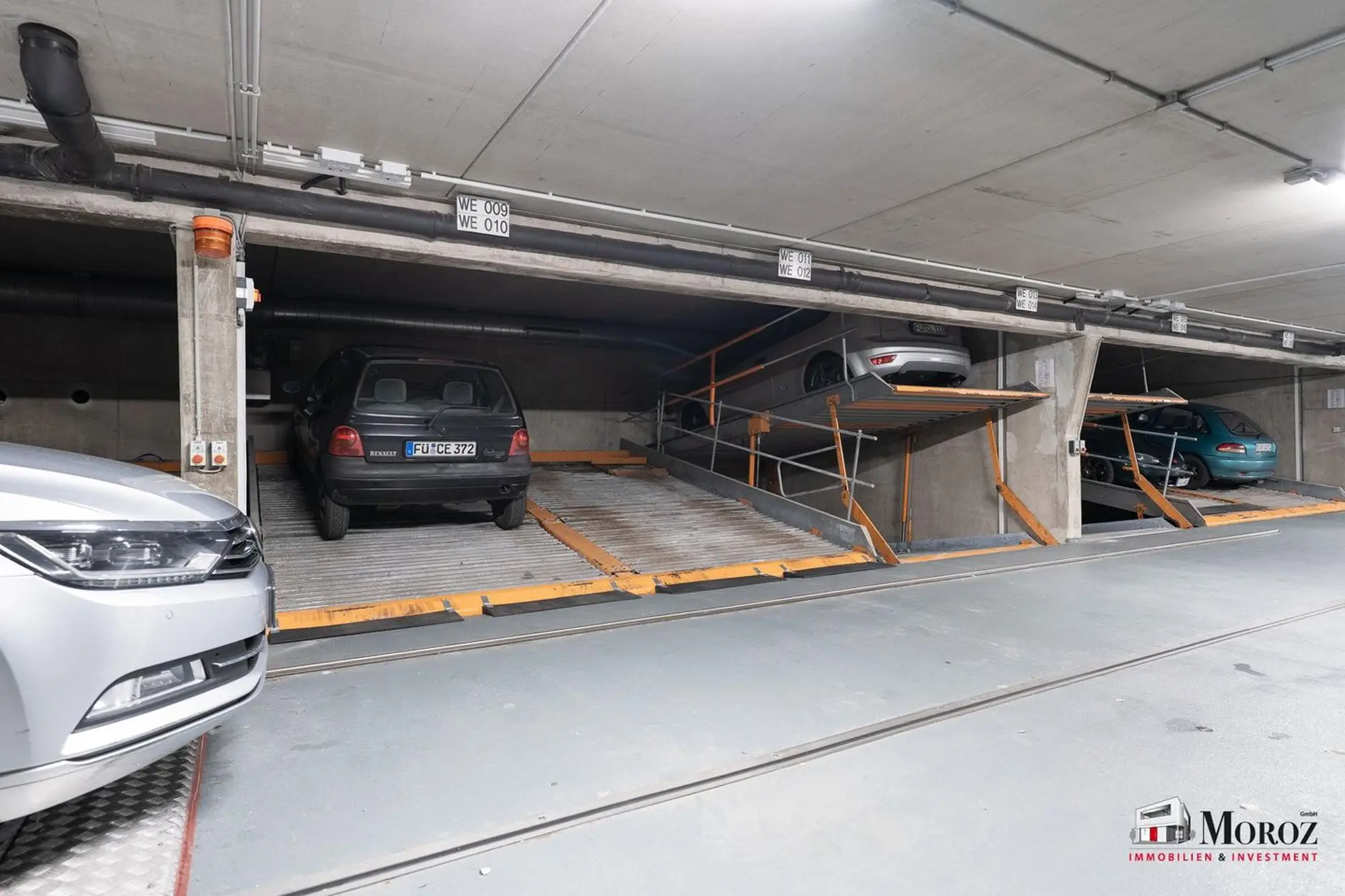 Tiefgarage – Parkplattformen